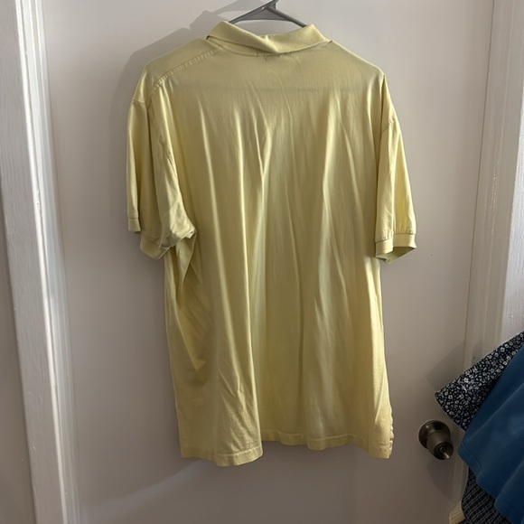 Polo Ralph Lauren Collared Shirt - Short Sleeve - Yellow w/ Blue Emblem - XL - Picture 4 of 4